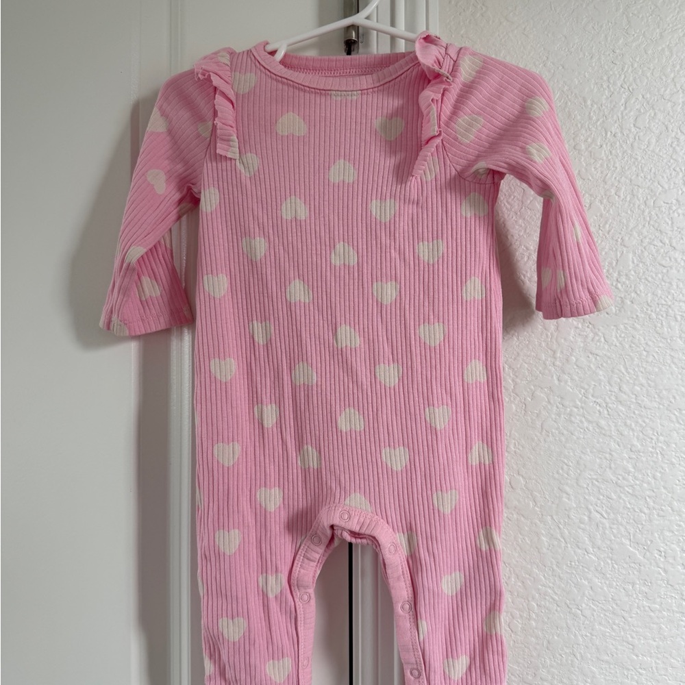 Cat & Jack Pink Heart Print romper